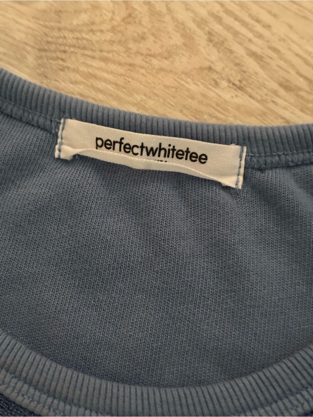 perfectwhitetee 100% Cotton Blue Terry Cloth Sleeveless Top Size Small - Picture 2 of 4